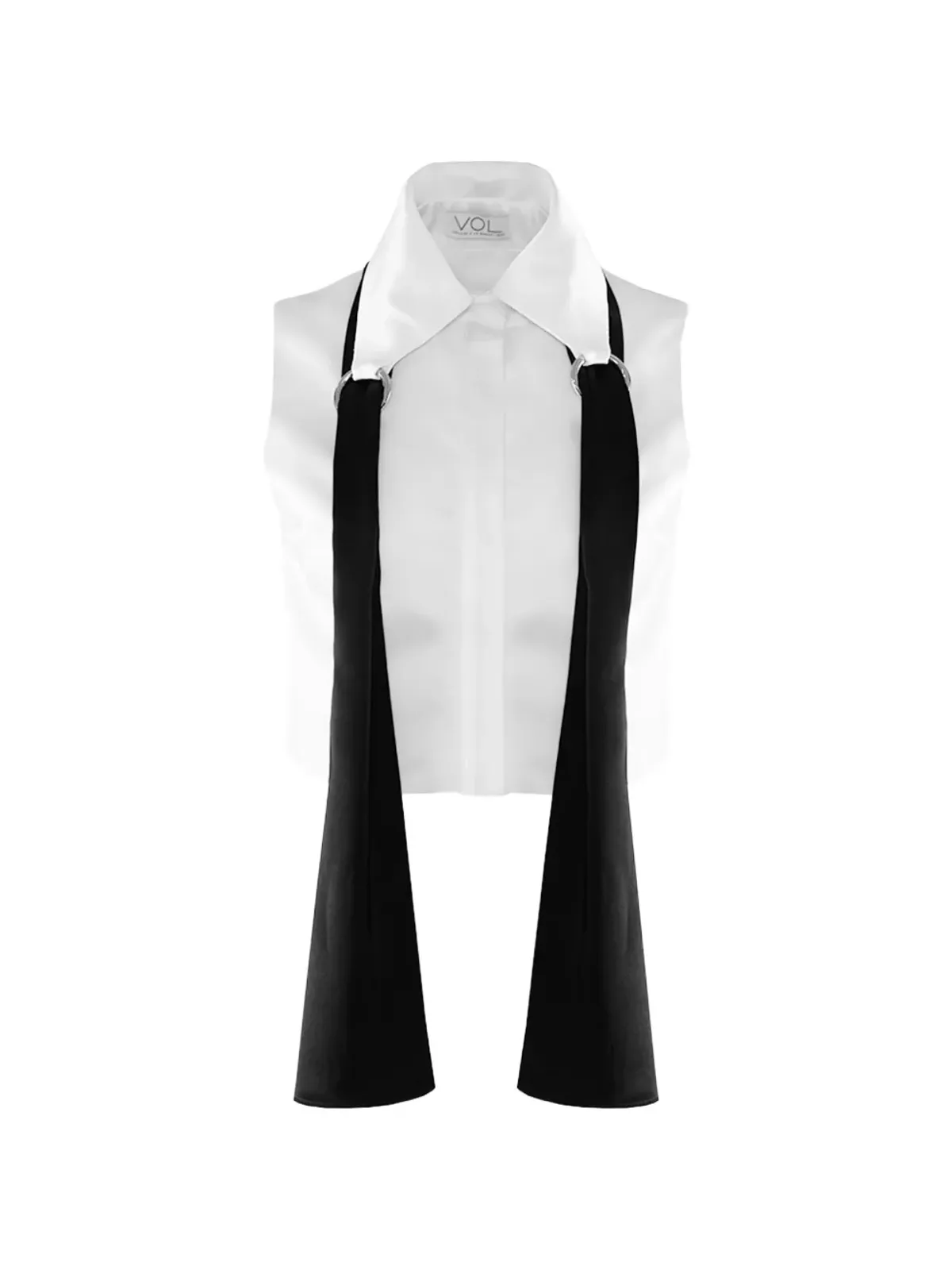 Vestiaire d'un Oiseau Libre スカーフディテールのシャツ - White - 画像1