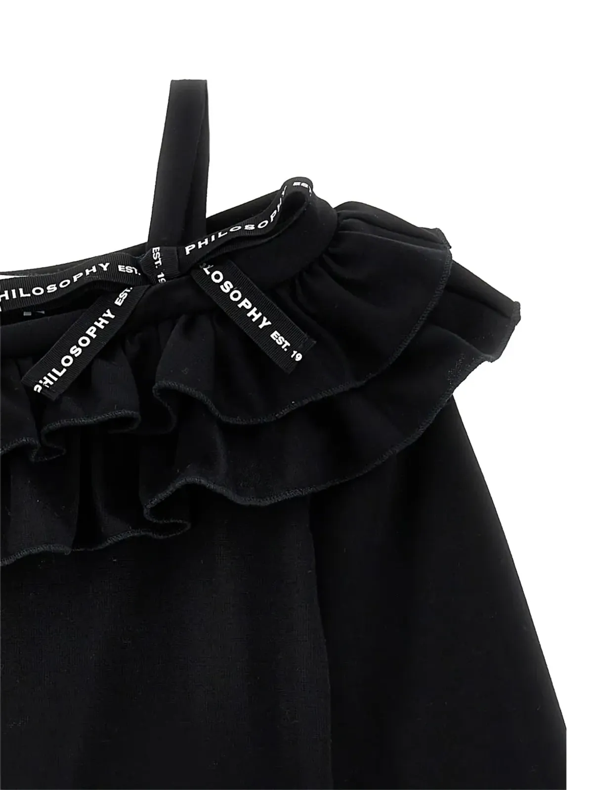 Philosophy Di Lorenzo Serafini Kids ダブルフリルショルダーベアトップ - 画像3