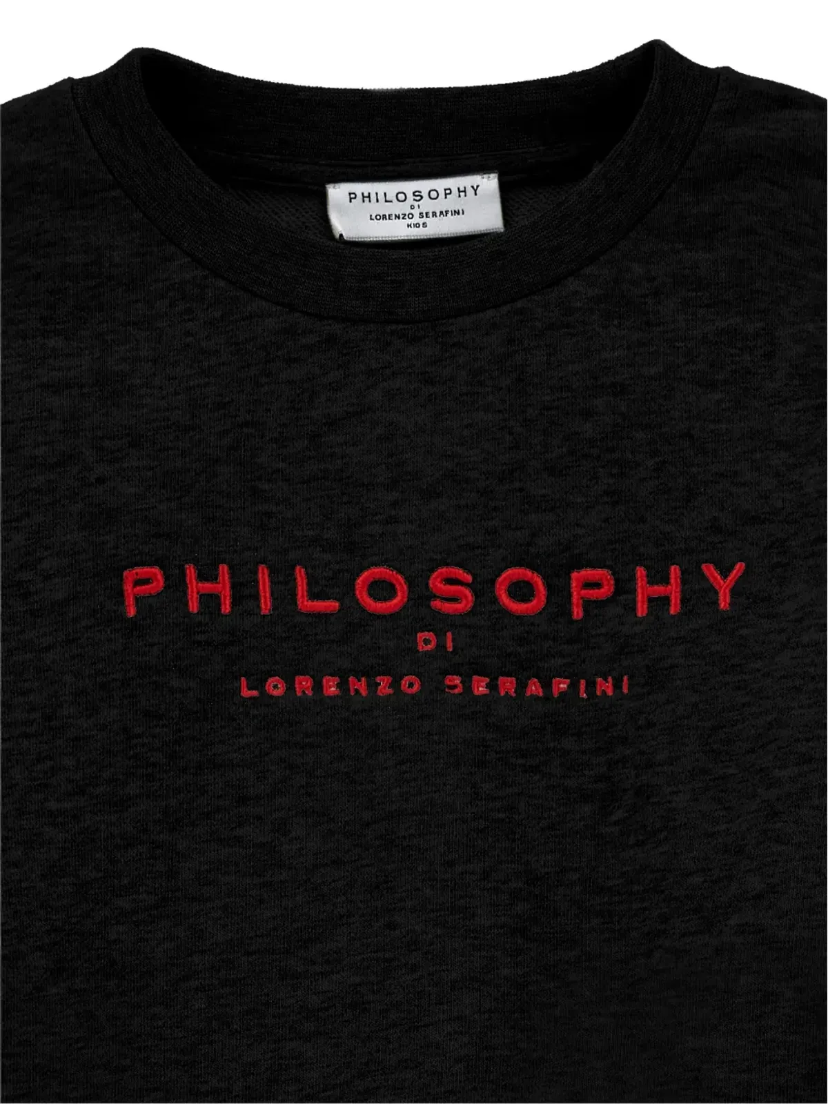 Philosophy Di Lorenzo Serafini Kids ブラックのドローコード付きスウェットシャツ - 画像3