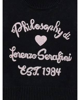 Philosophy Di Lorenzo Serafini Kids フリルスリーブ刺繍セーター - サムネイル3