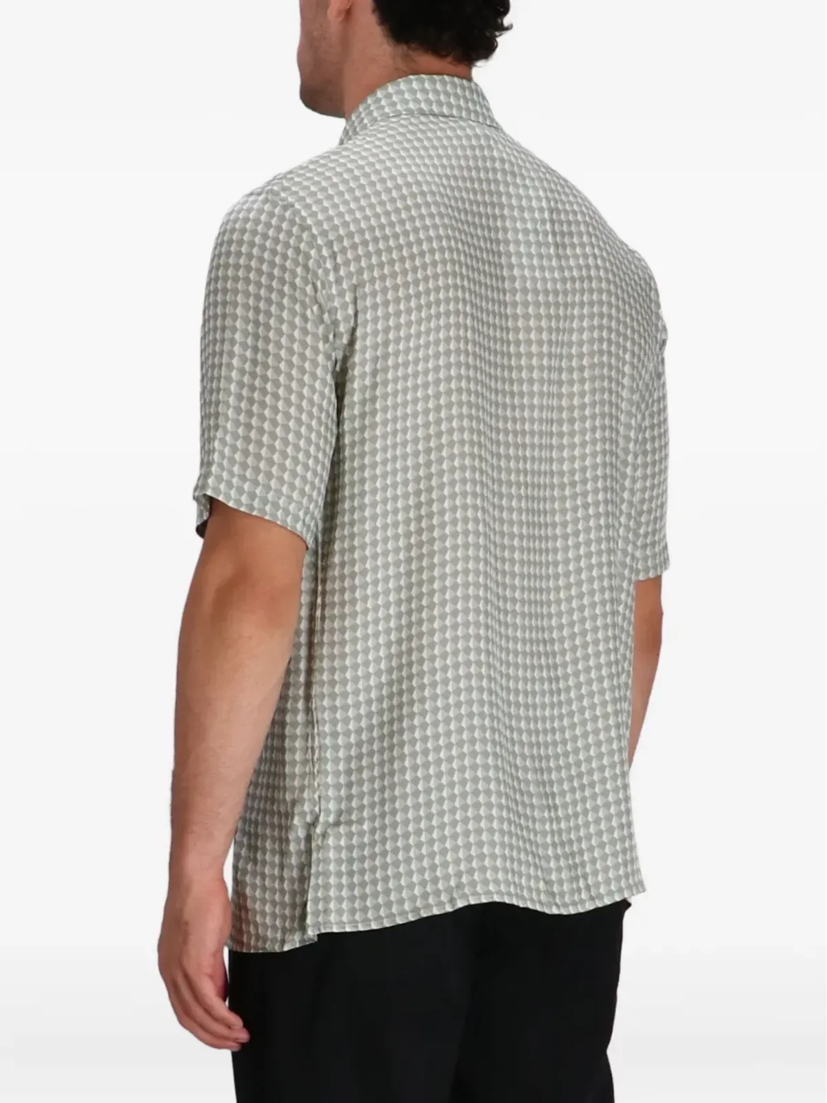 Armani Exchange ジオメトリックプリント 半袖シャツ - 画像4