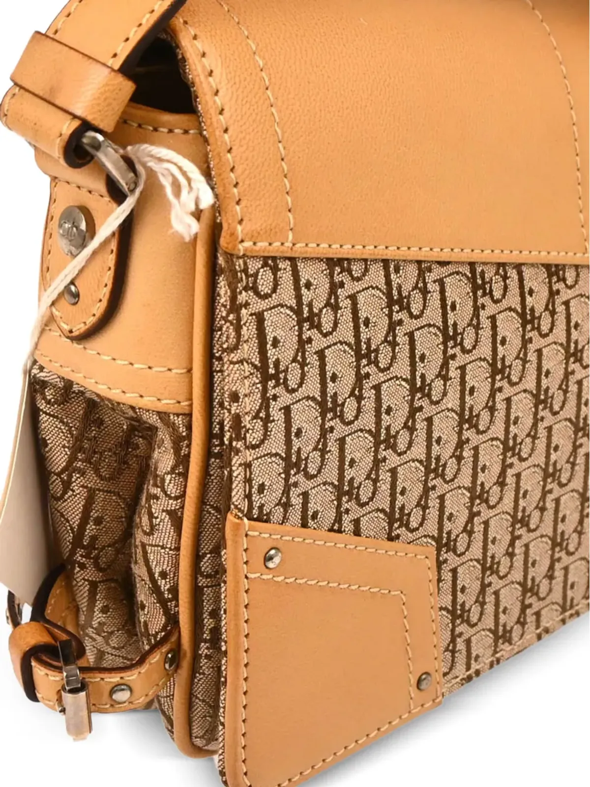 Christian Dior Pre-Owned 2003 トロッター モノグラム レザー ショルダーバッグ - 画像5