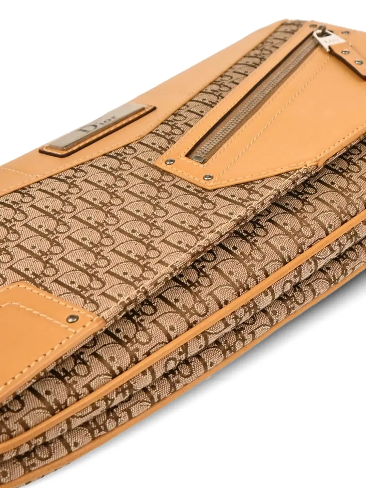 Christian Dior Pre-Owned 2003 トロッター モノグラム レザー ショルダーバッグ - 画像3