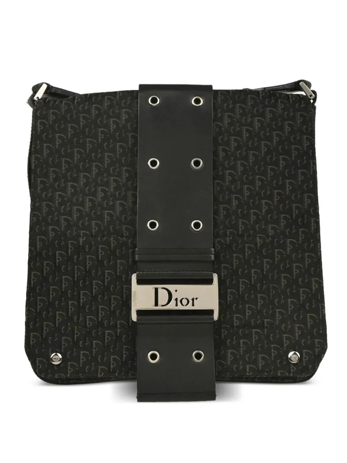 Christian Dior Pre-Owned 2004 トロッター・ストリート・シック キャンバス×レザー ショルダーバッグ - 画像3