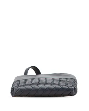 Bottega Veneta Pre-Owned ナッパレザー イントレチャート メッセンジャーバッグ（クロスボディ） - ブラック - サムネイル4