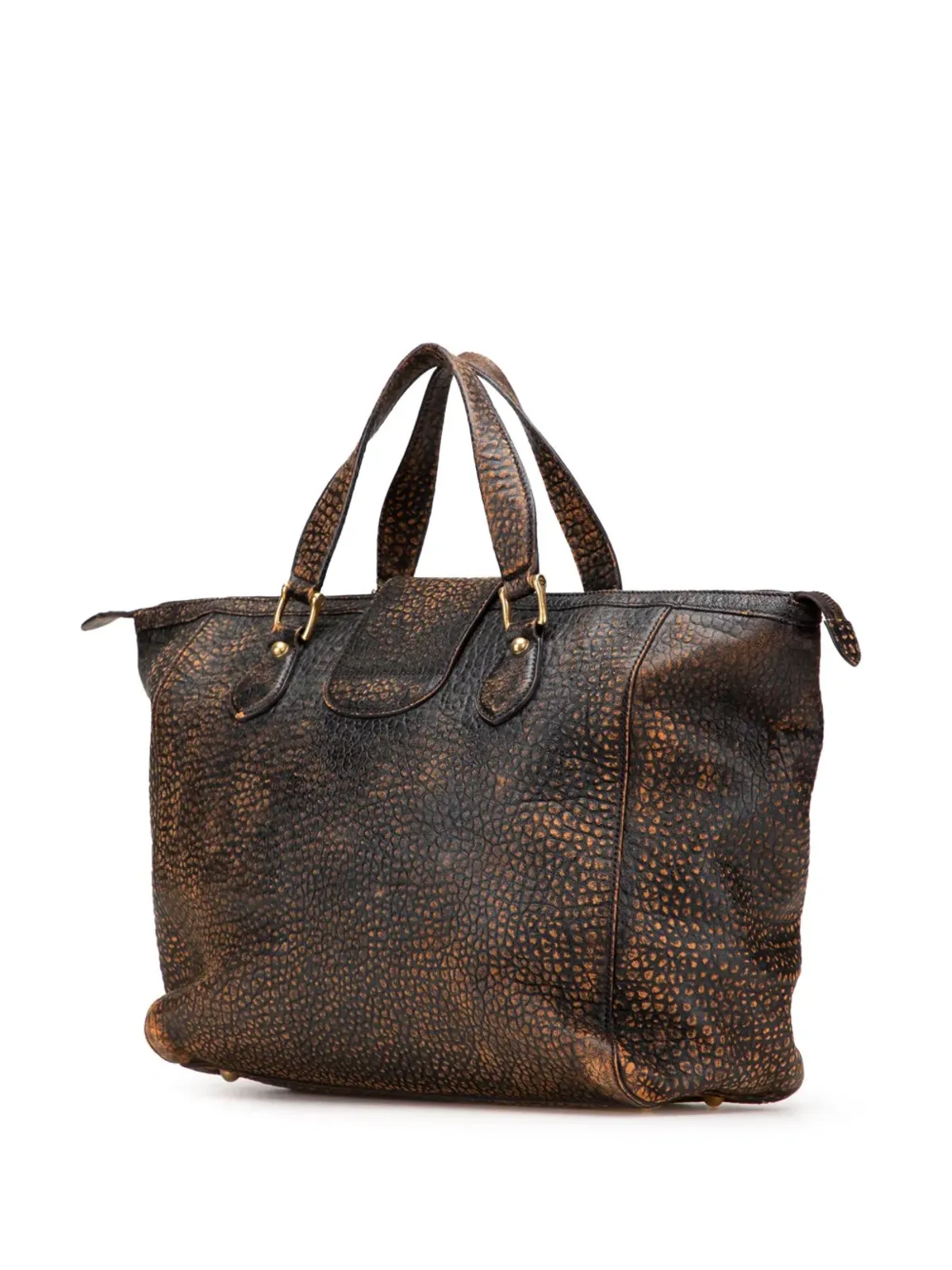 Gucci Pre-Owned エンボスドレザー ウィークエンダーバッグ トートバッグ - 画像3