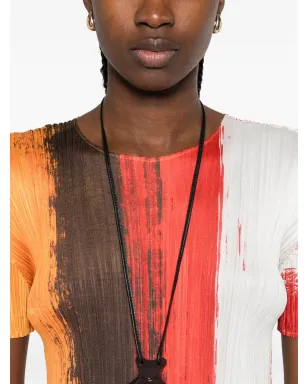 Pleats Please Issey Miyake プリーツ加工のペイントエフェクト ミディドレス - サムネイル5