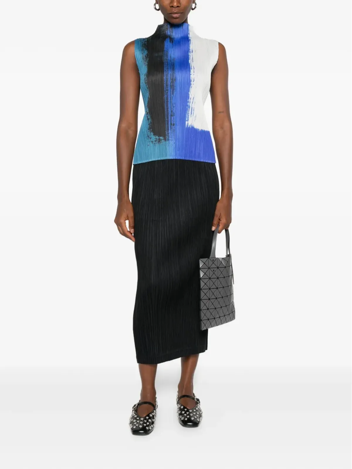 Pleats Please Issey Miyake プリーツ入りストレートスカート - 画像2