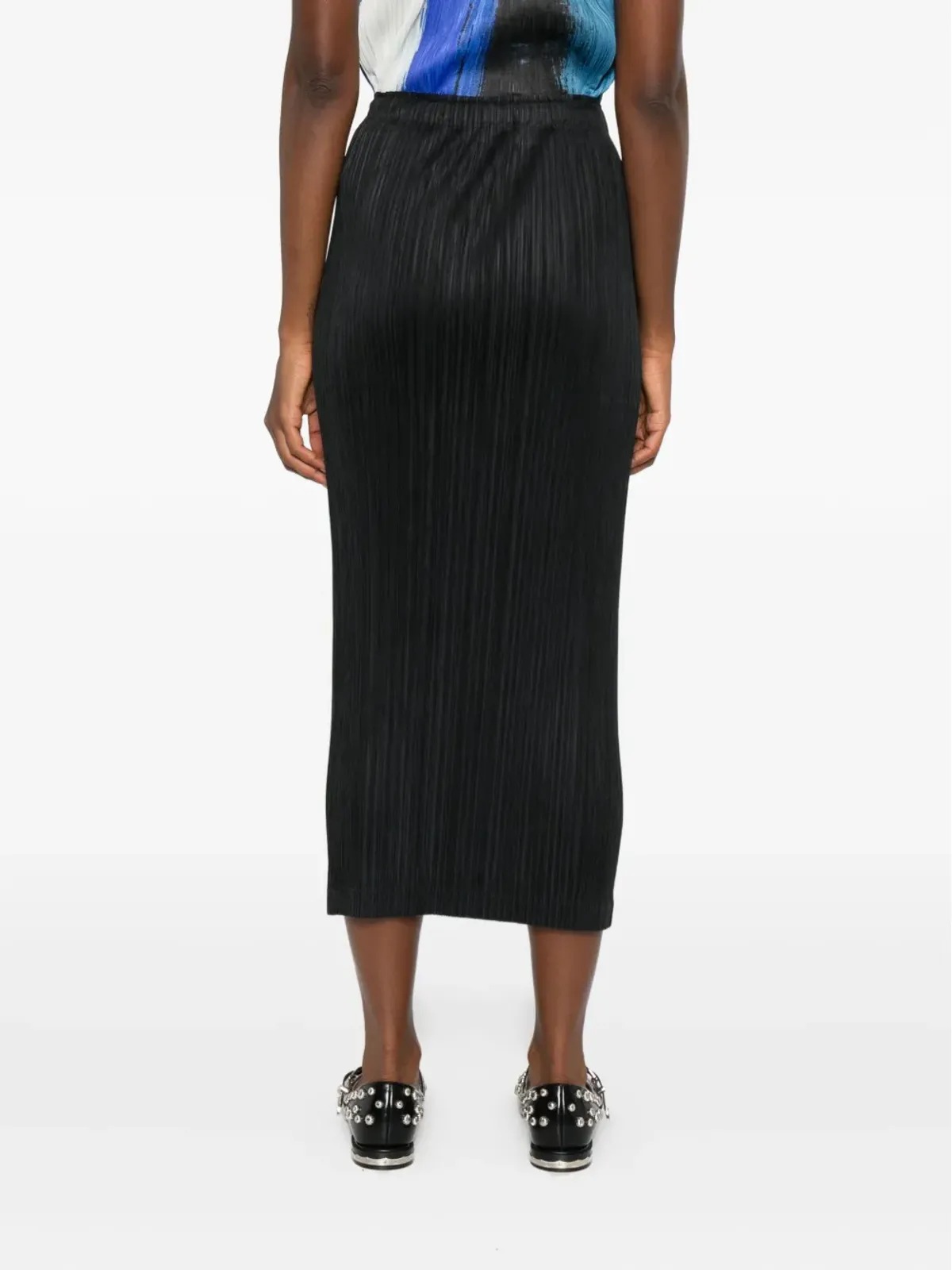 Pleats Please Issey Miyake プリーツ入りストレートスカート - 画像4