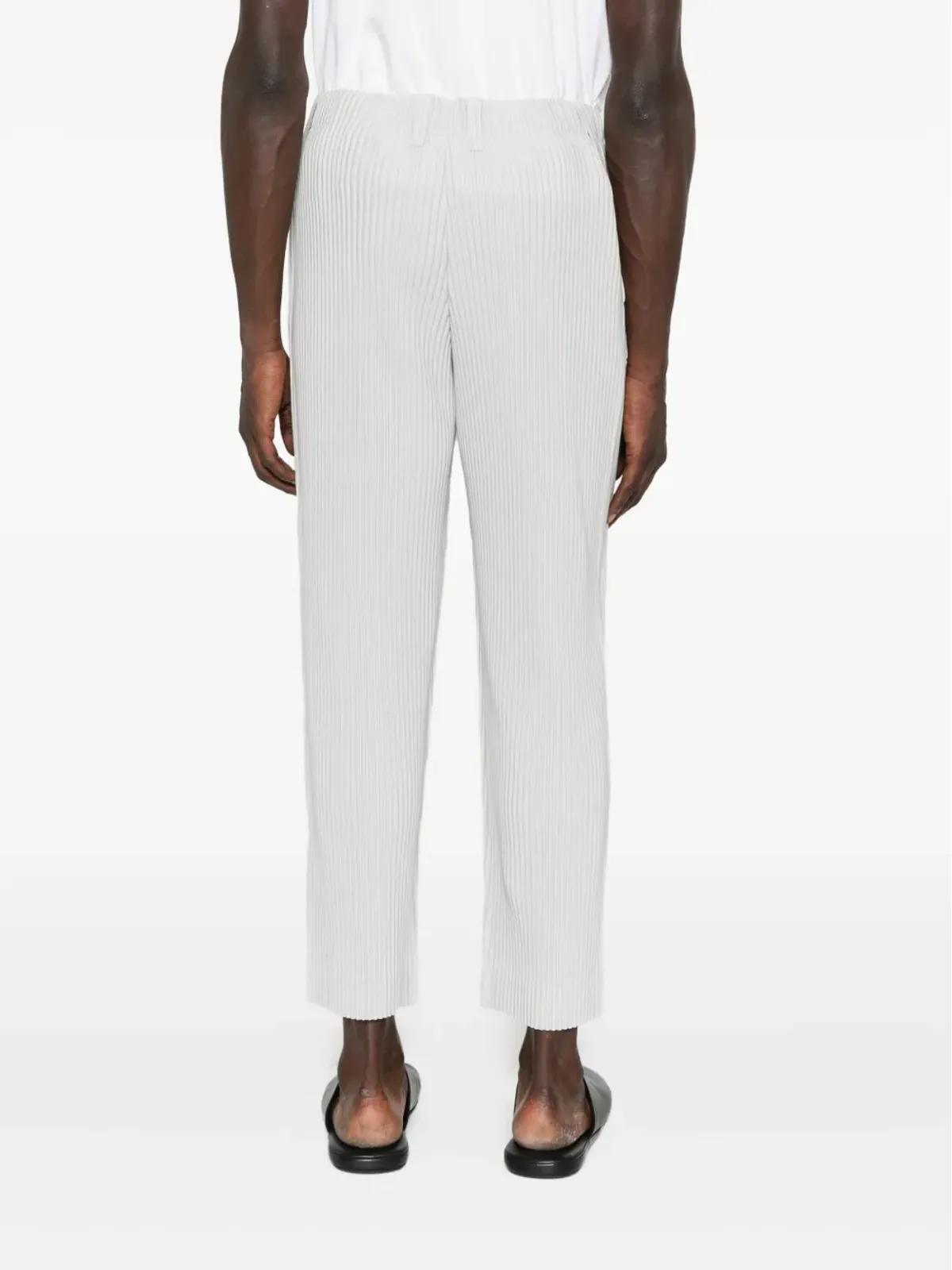 Homme Plissé Issey Miyake プリーツエラスティッククロップドパンツ - 画像4