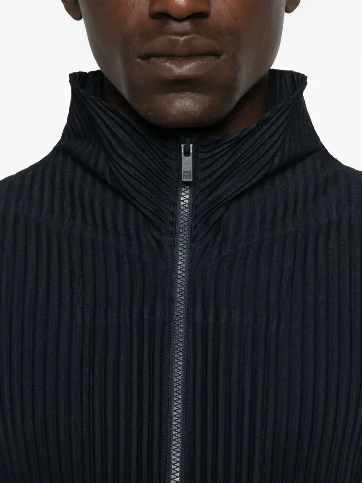 Homme Plissé Issey Miyake プリーツジップフロントシャツジャケット - 画像5