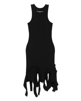 Alexander Wang フリンジ加工のレーサーネック・ミニドレス - サムネイル1