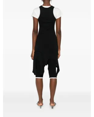 Alexander Wang フリンジ加工のレーサーネック・ミニドレス - サムネイル4