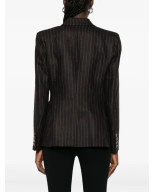 Blazé Milano Lady Maud ピンストライプ ボタンディテール ブレザー - サムネイル4