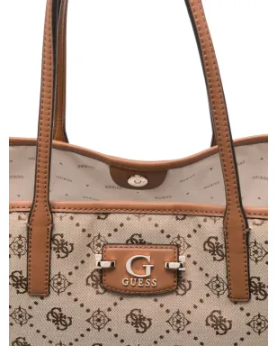 GUESS USA ロゴプレートモノグラム トートバッグ - サムネイル4