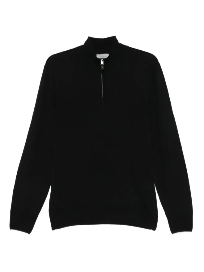 Canali Canali ハイネックジップフロントセーターの商品画像
