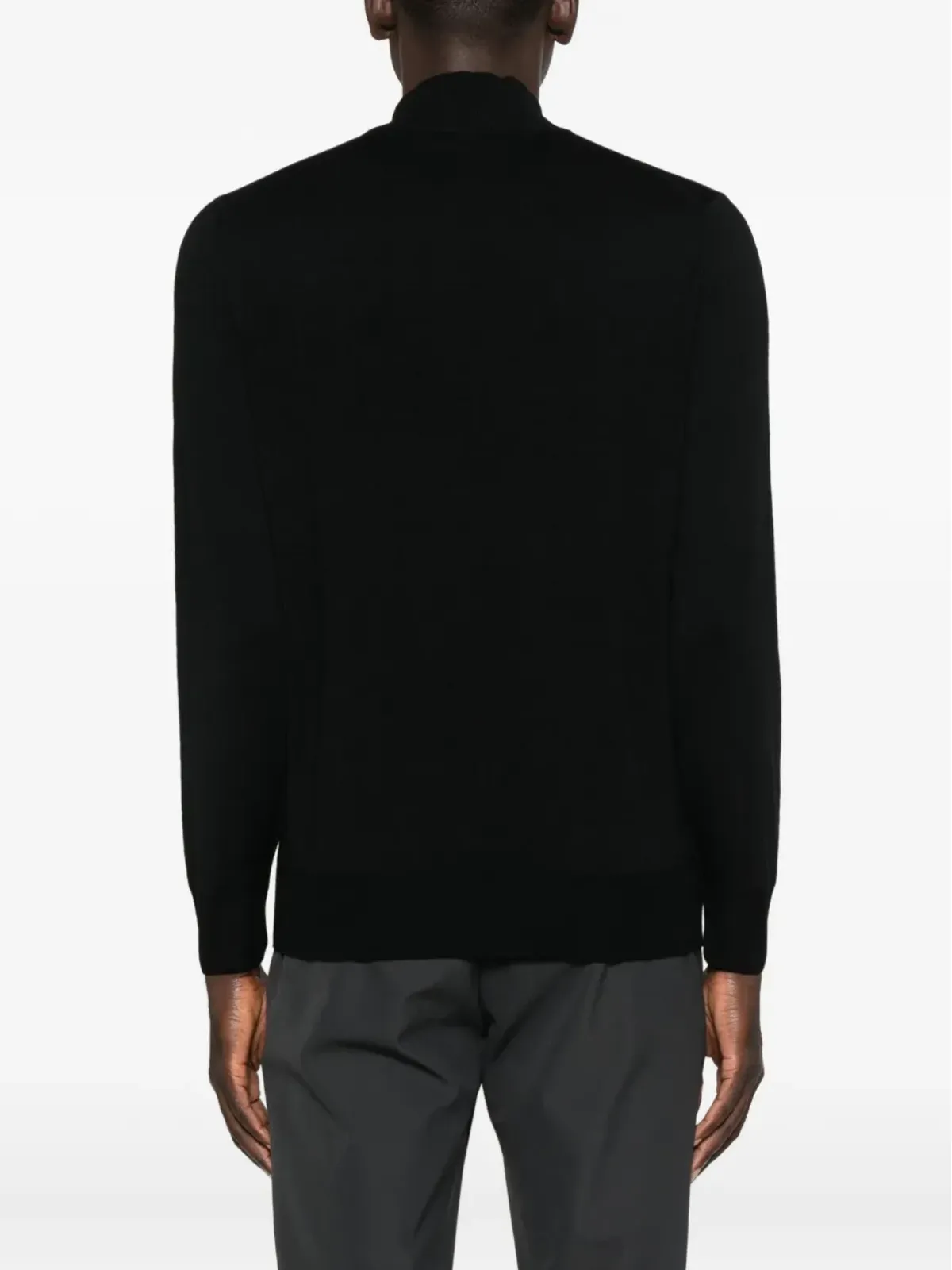 Canali ハイネックジップフロントセーター - 画像4