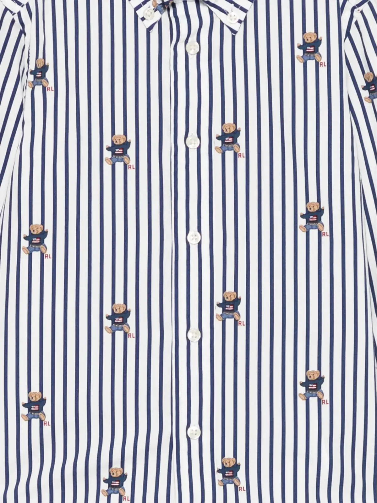 POLO RALPH LAUREN KIDS ストライプベアシャツ - 画像3