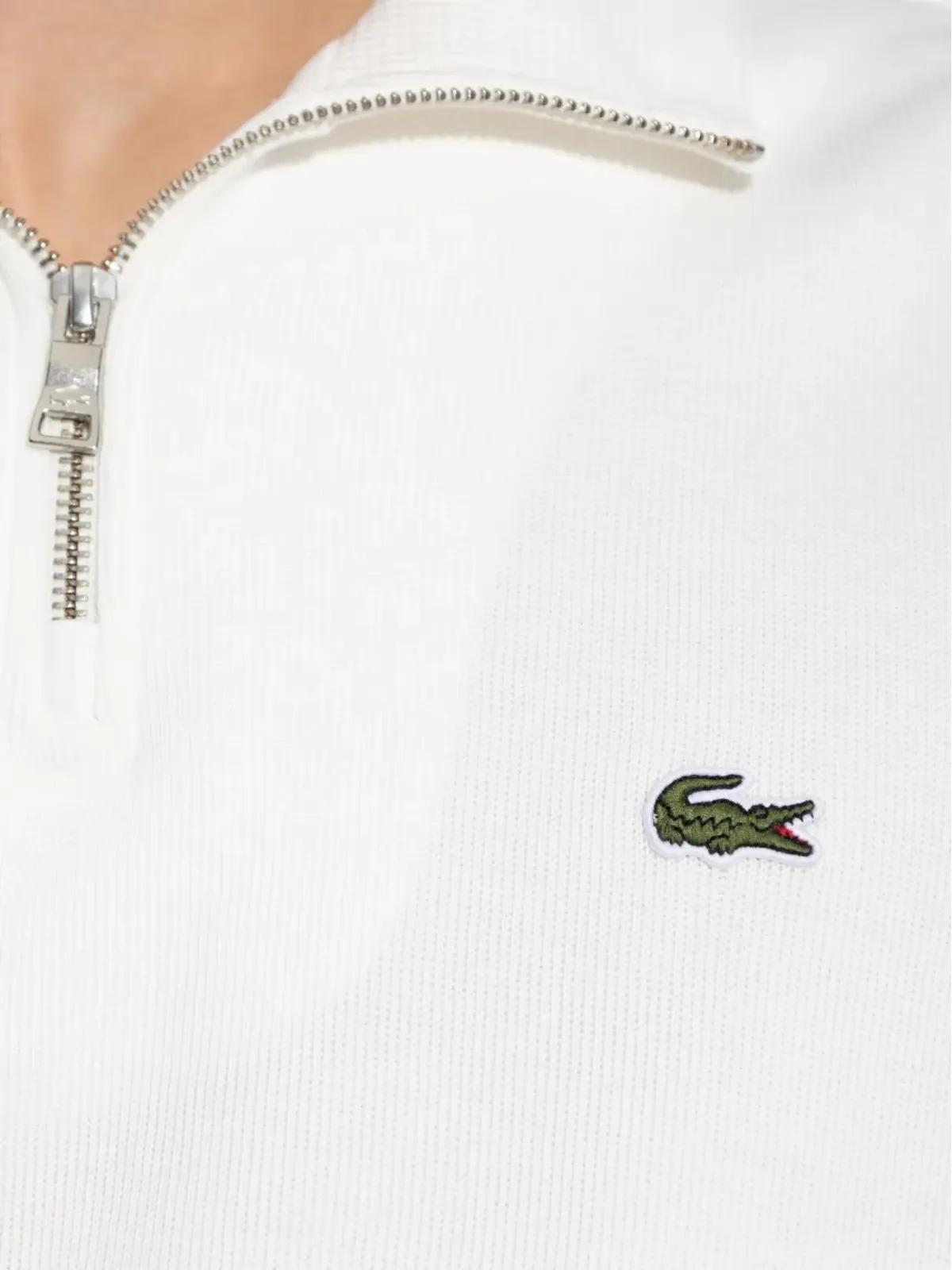 Lacoste ハーフジップ刺繍スウェットシャツ - 画像5