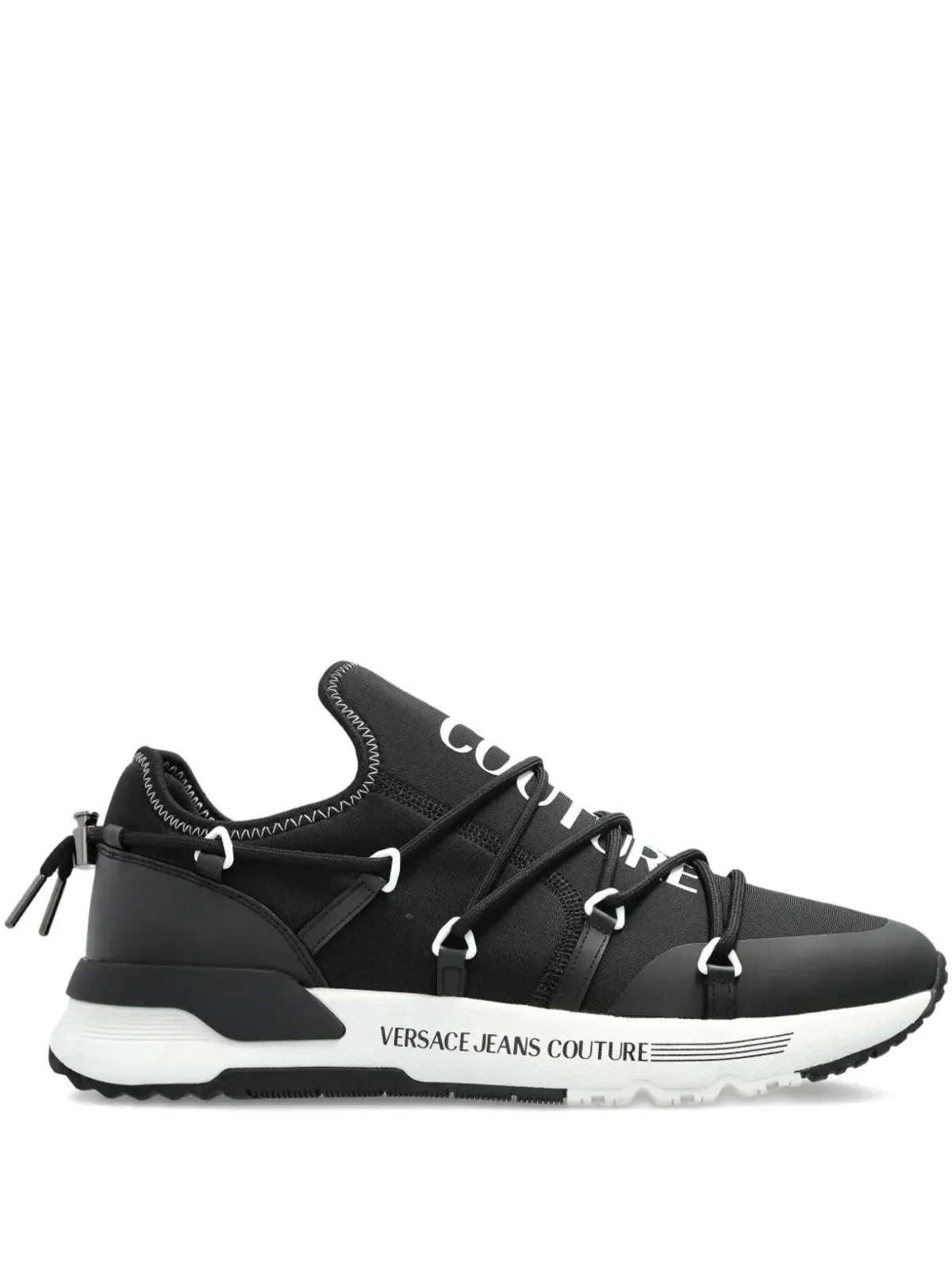 Versace Jeans Couture ロゴ入り レースアップ スニーカー - ブラック - 画像1