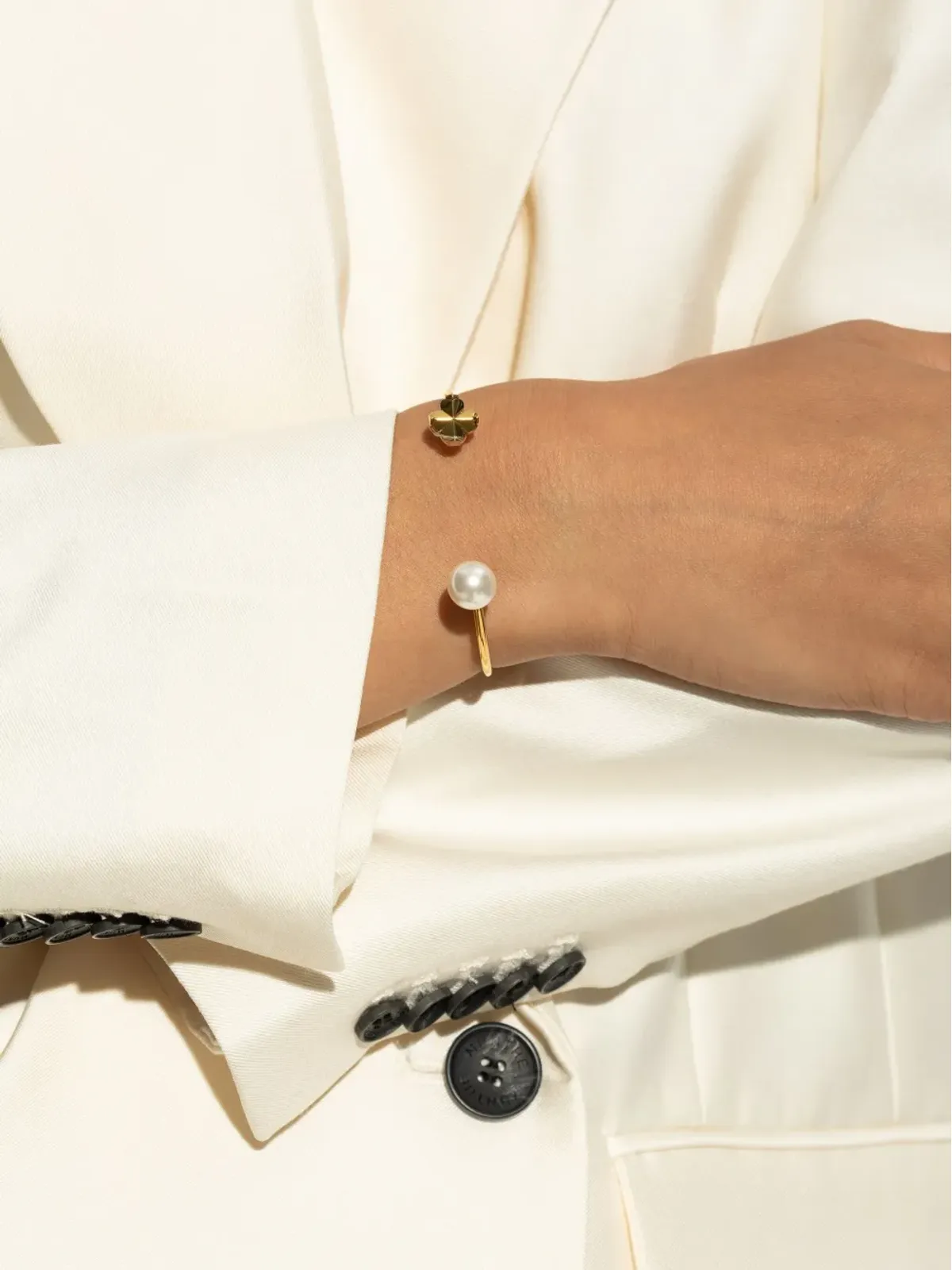 Kate Spade クローバーモチーフ パール付きブレスレット - 画像2