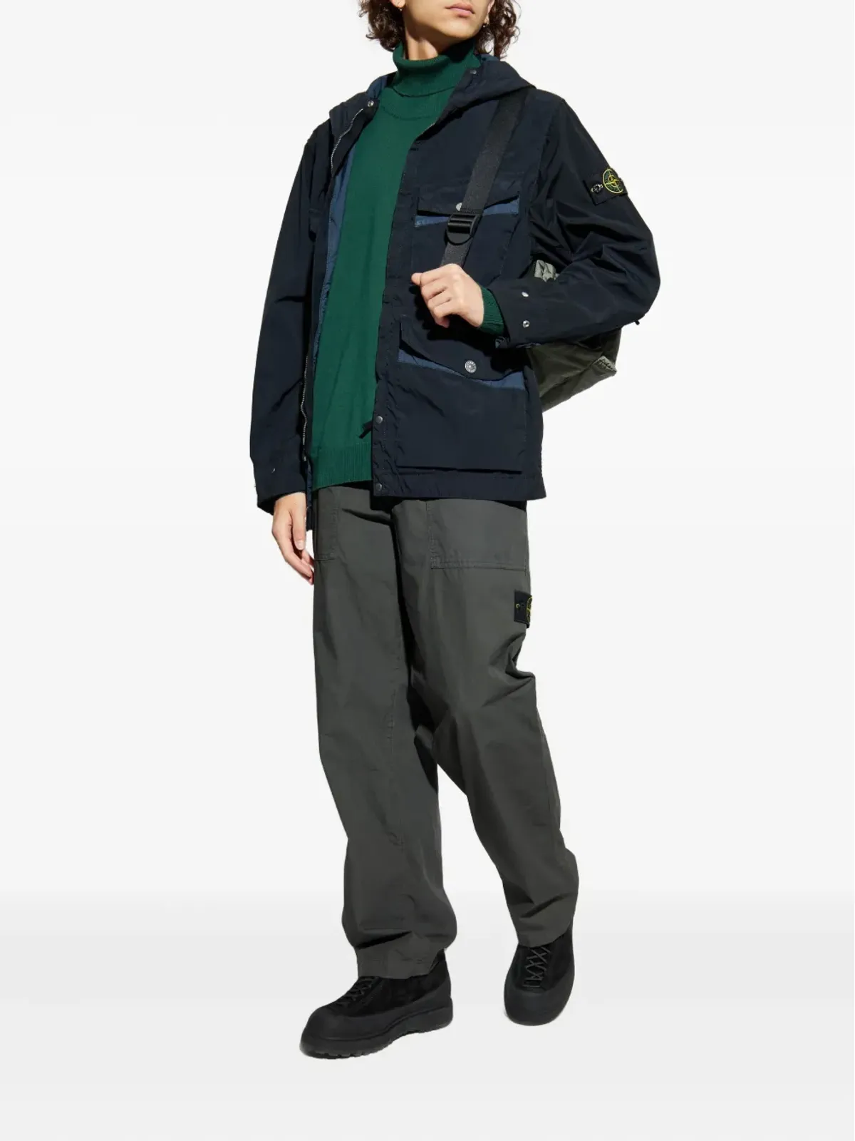 Stone Island ロールネック パッチポケット セーター - 画像2