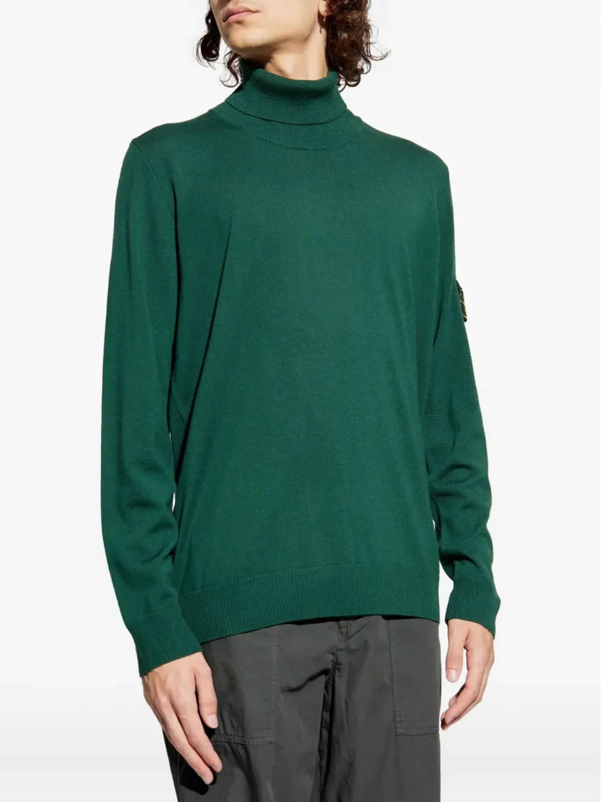 Stone Island ロールネック パッチポケット セーター - 画像3