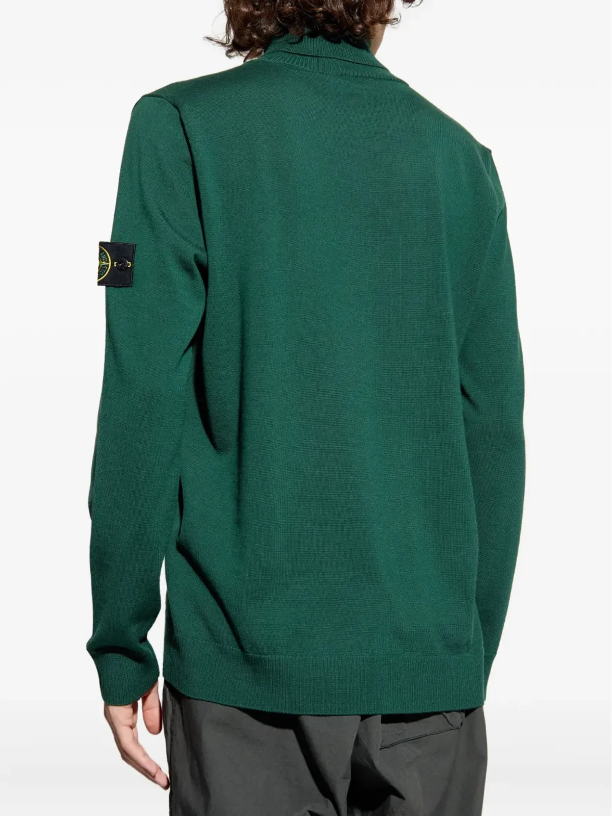 Stone Island ロールネック パッチポケット セーター - 画像4