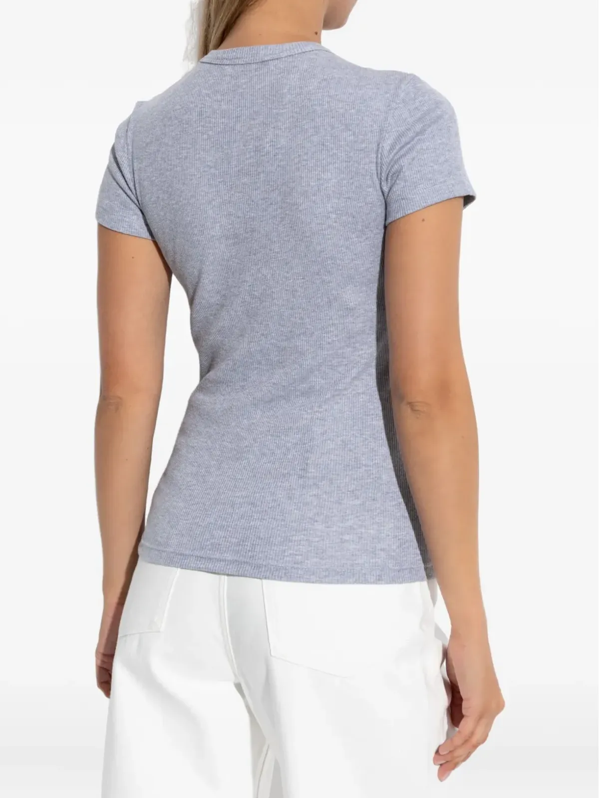 Lacoste リブ編みクルーネックTシャツ - 画像4