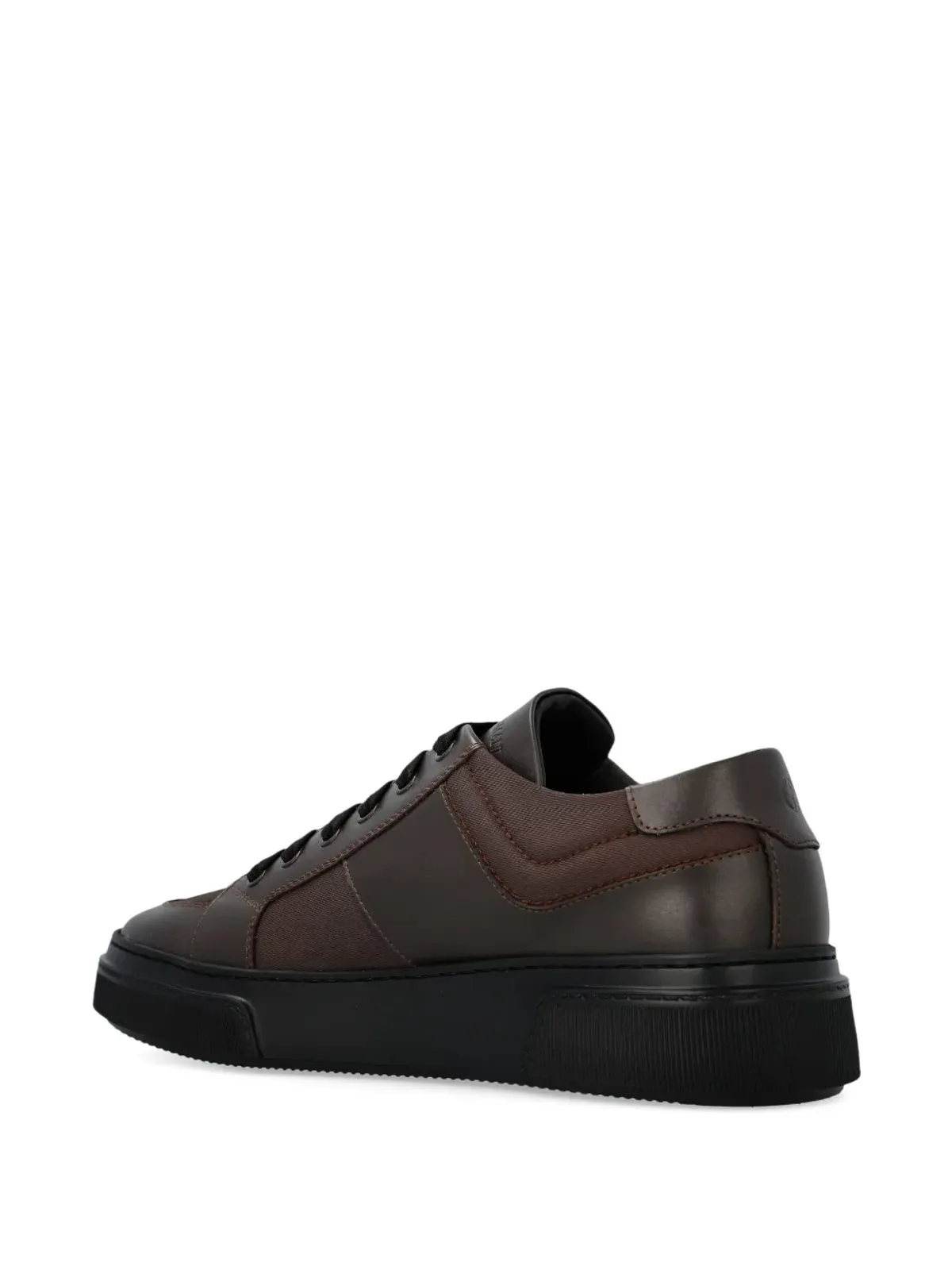 Giorgio Armani ロゴ入り レザー スニーカー - 画像5