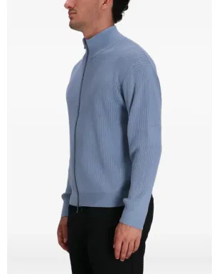 Armani Exchange リブ編みジップファスナー付きカーディガン - サムネイル3