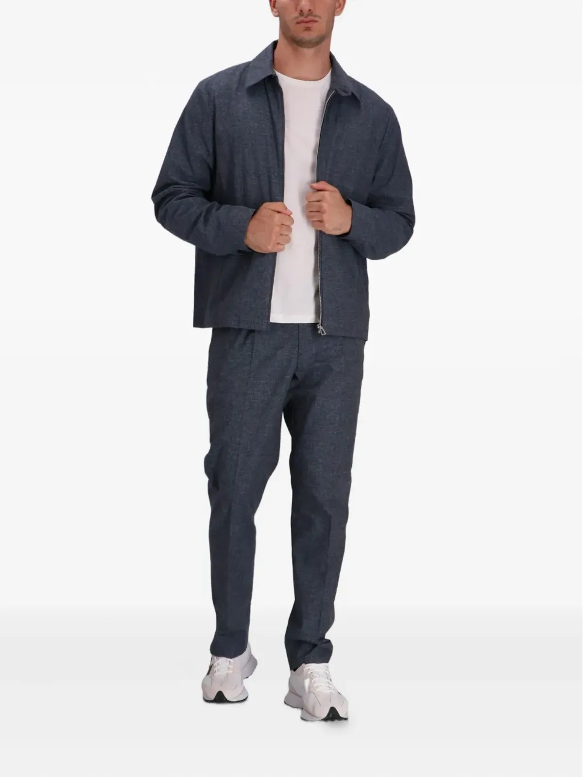 Paul Smith プリーツ入りコットンストレートパンツ - 画像2