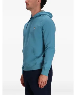 Paul Smith ロゴパッチ コットン フーディー ブルー - サムネイル3