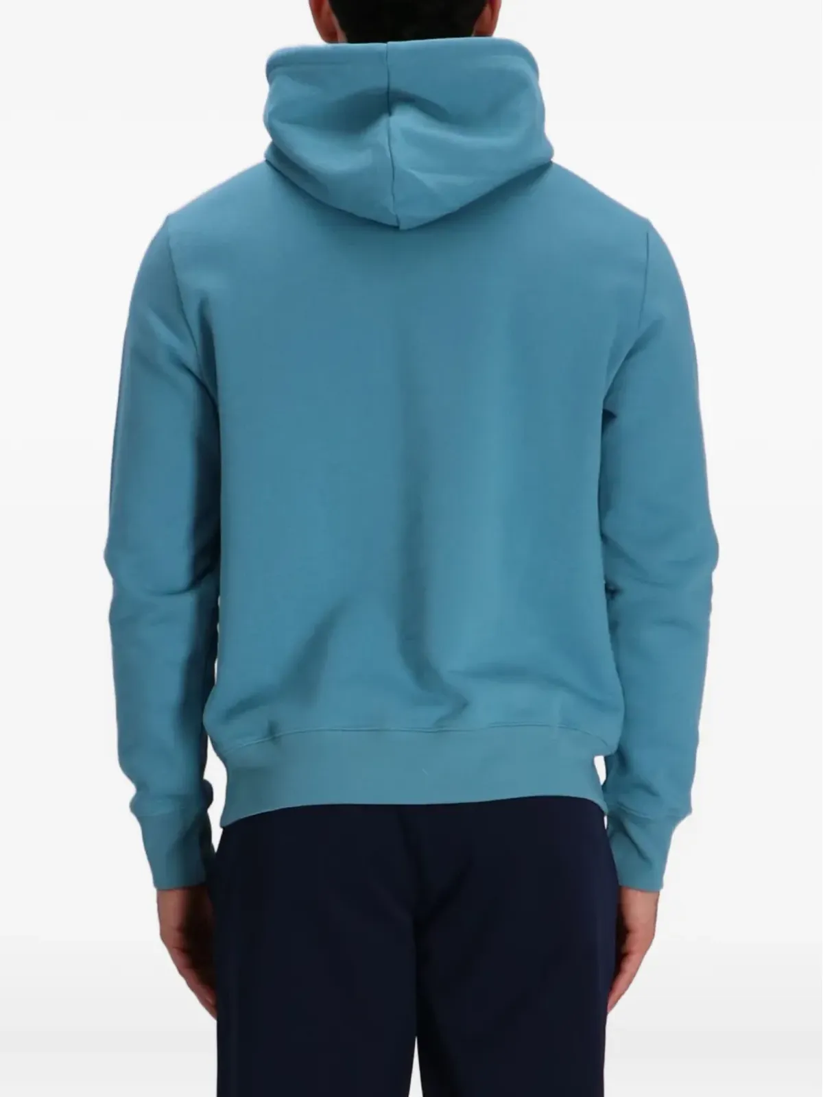 Paul Smith ロゴパッチ コットン フーディー ブルー - 画像4