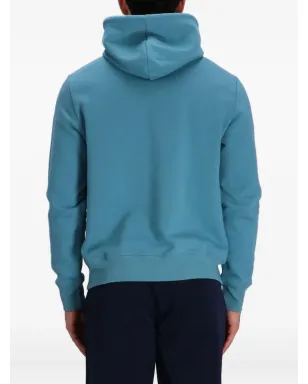 Paul Smith ロゴパッチ コットン フーディー ブルー - サムネイル4