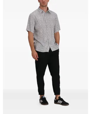 Armani Exchange オールオーバープリント 半袖シャツ - White - サムネイル2