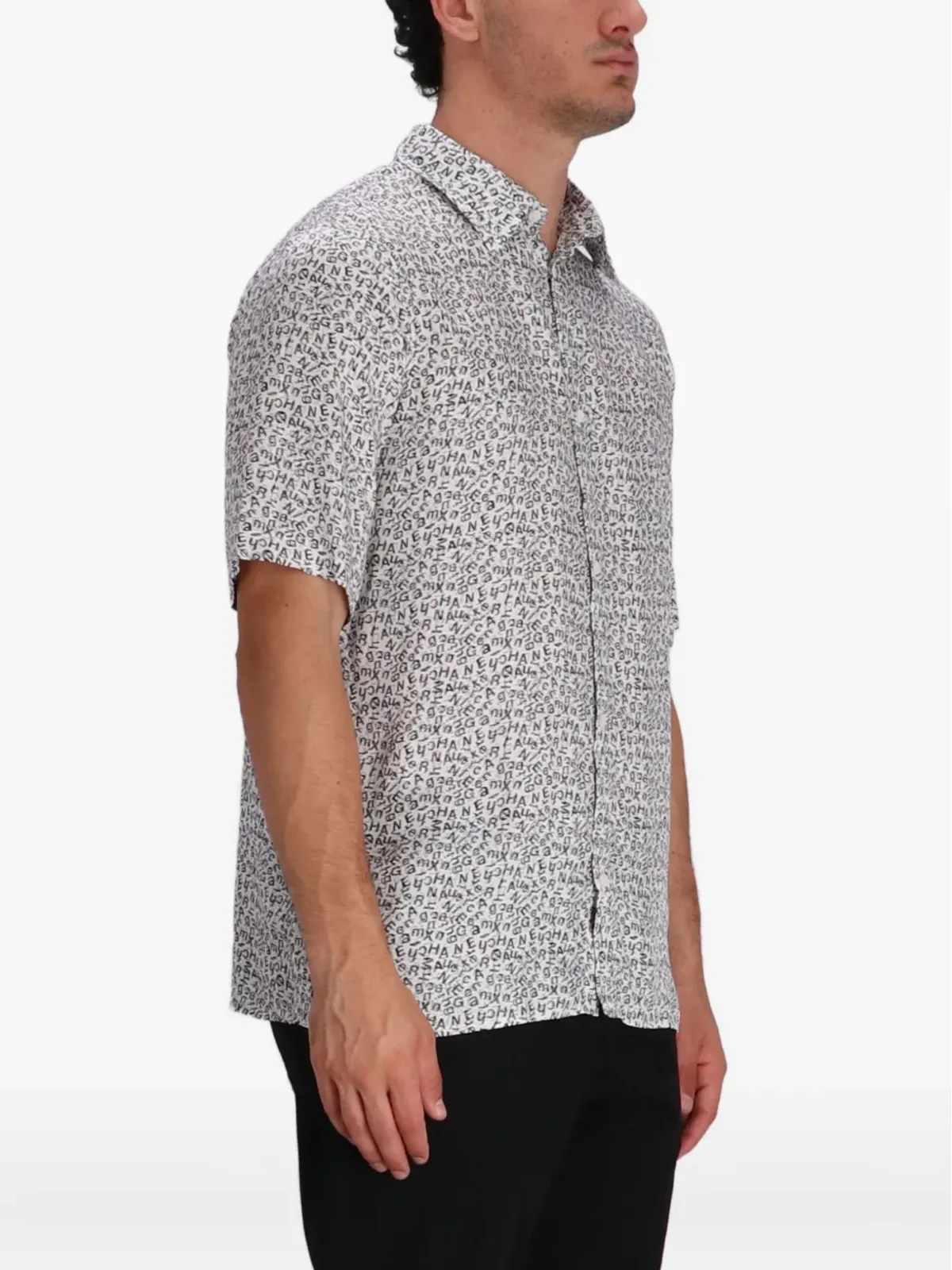 Armani Exchange オールオーバープリント 半袖シャツ - White - 画像3