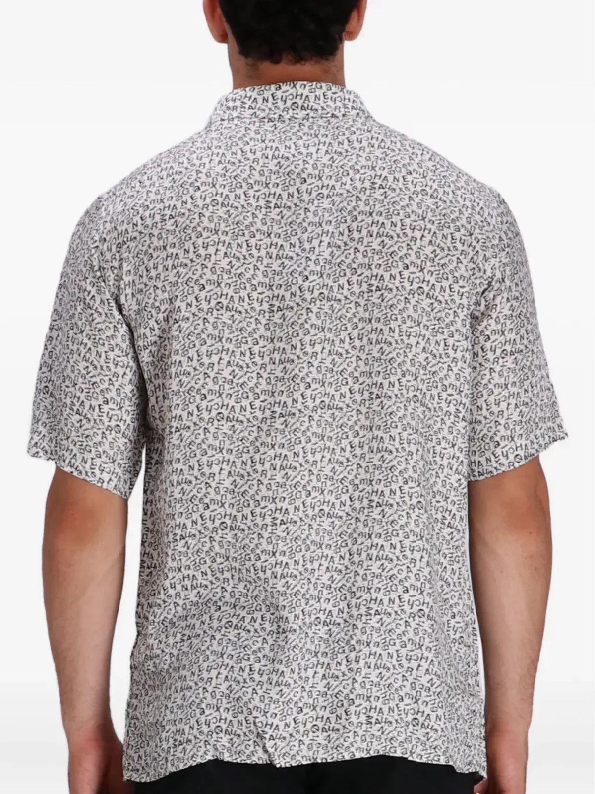 Armani Exchange オールオーバープリント 半袖シャツ - White - 画像4