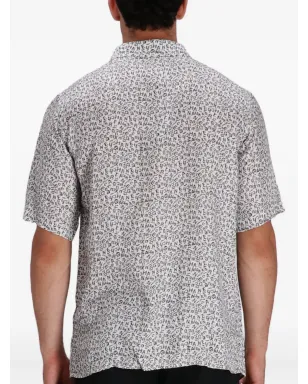 Armani Exchange オールオーバープリント 半袖シャツ - White - サムネイル4