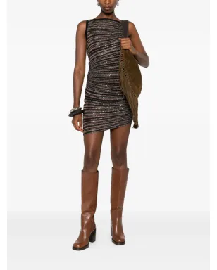 Missoni スパンコール入りストライプノースリーブミニドレス - サムネイル2