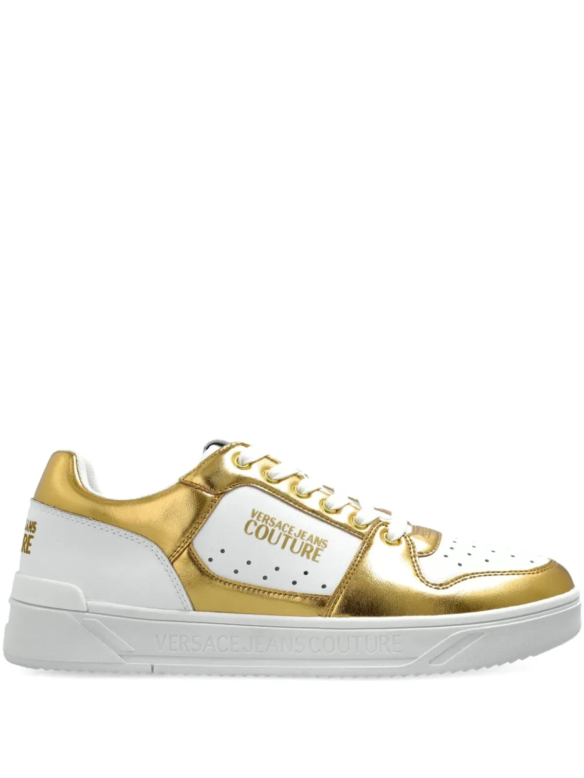 Versace Jeans Couture メタリックパネルスニーカー - ゴールド - 画像1