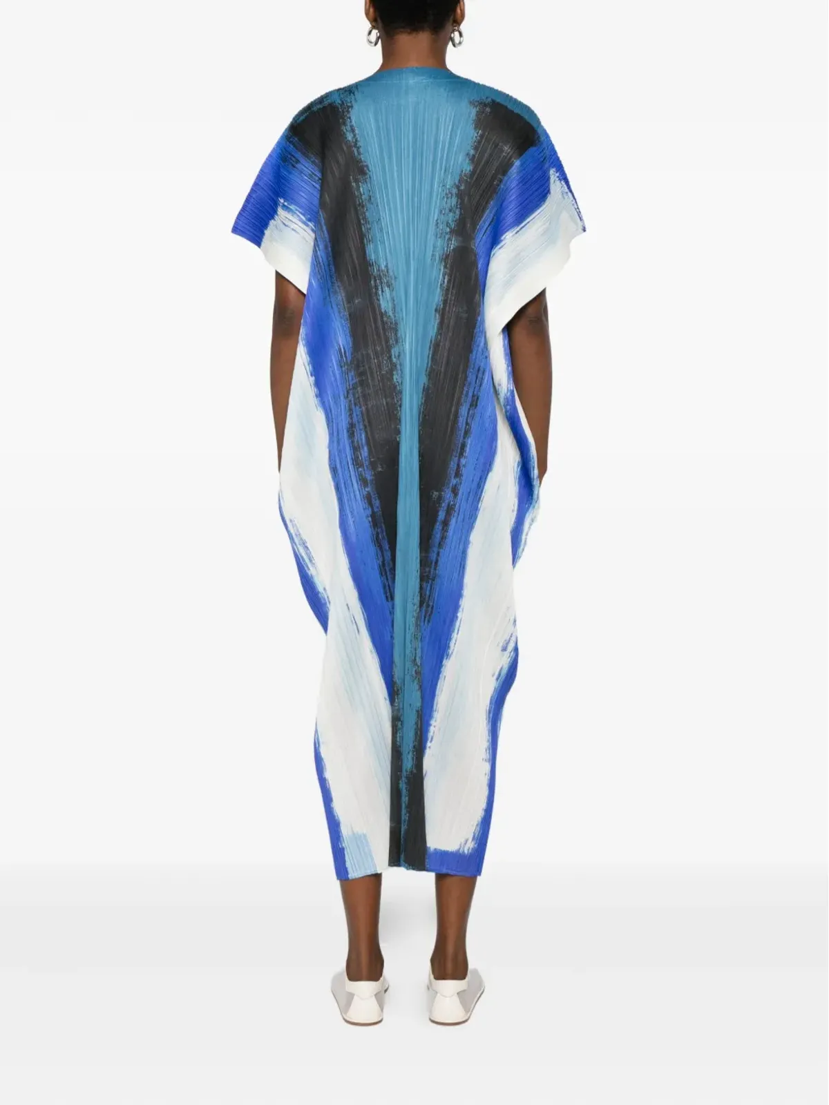 Pleats Please Issey Miyake デイドレス ブラッシュストロークプリーツ柄 - 画像4