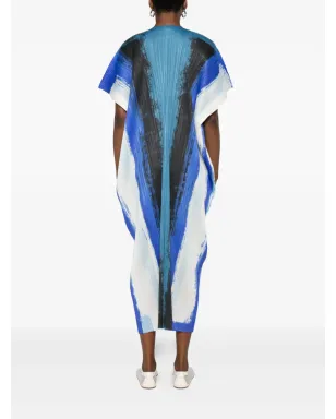 Pleats Please Issey Miyake デイドレス ブラッシュストロークプリーツ柄 - サムネイル4