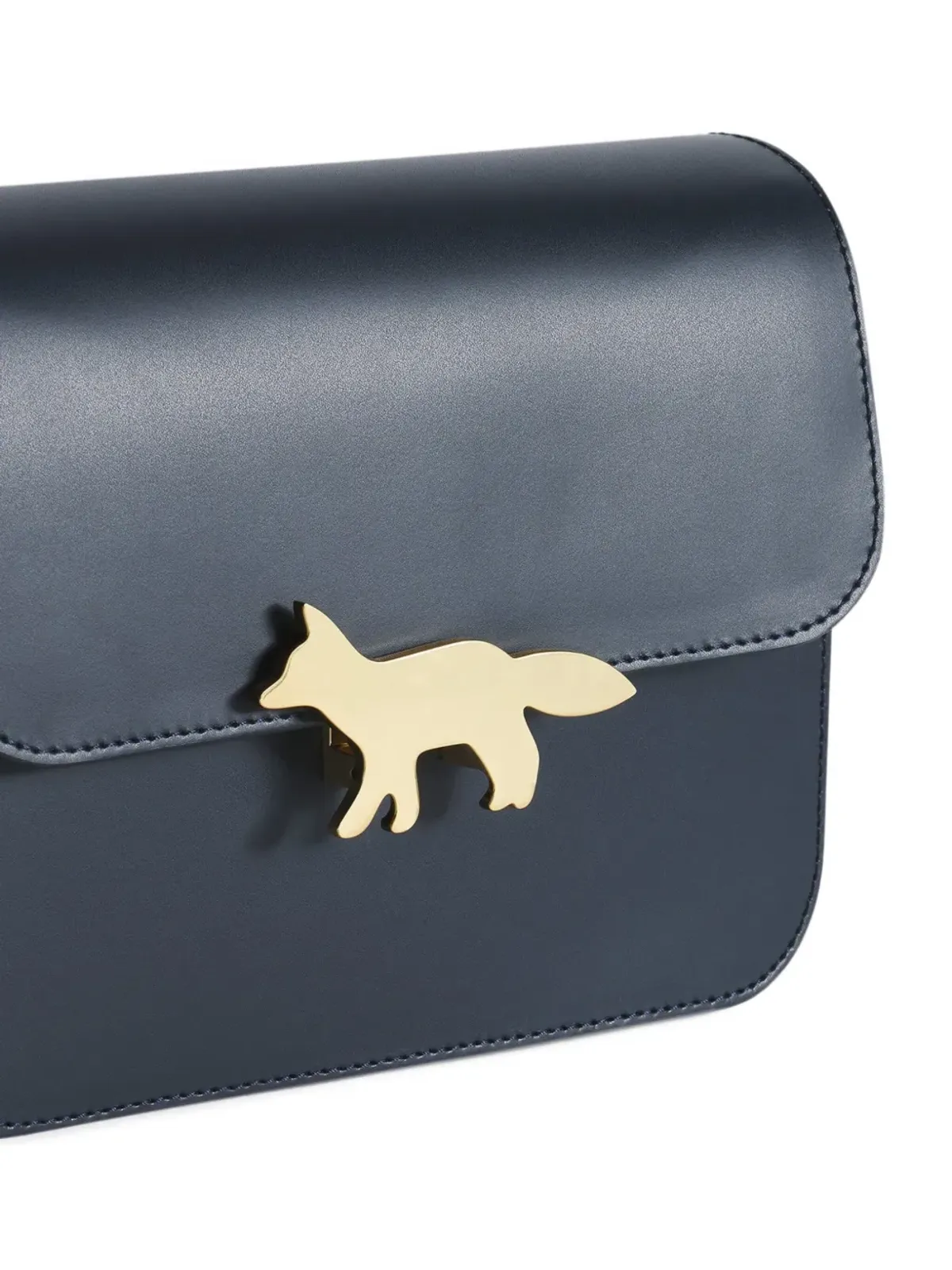 Maison Kitsuné Edie レザー ミニバッグ ブルー - 画像5