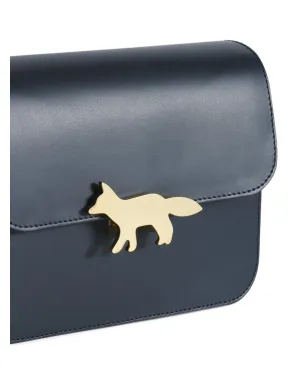 Maison Kitsuné Edie レザー ミニバッグ ブルー - サムネイル5