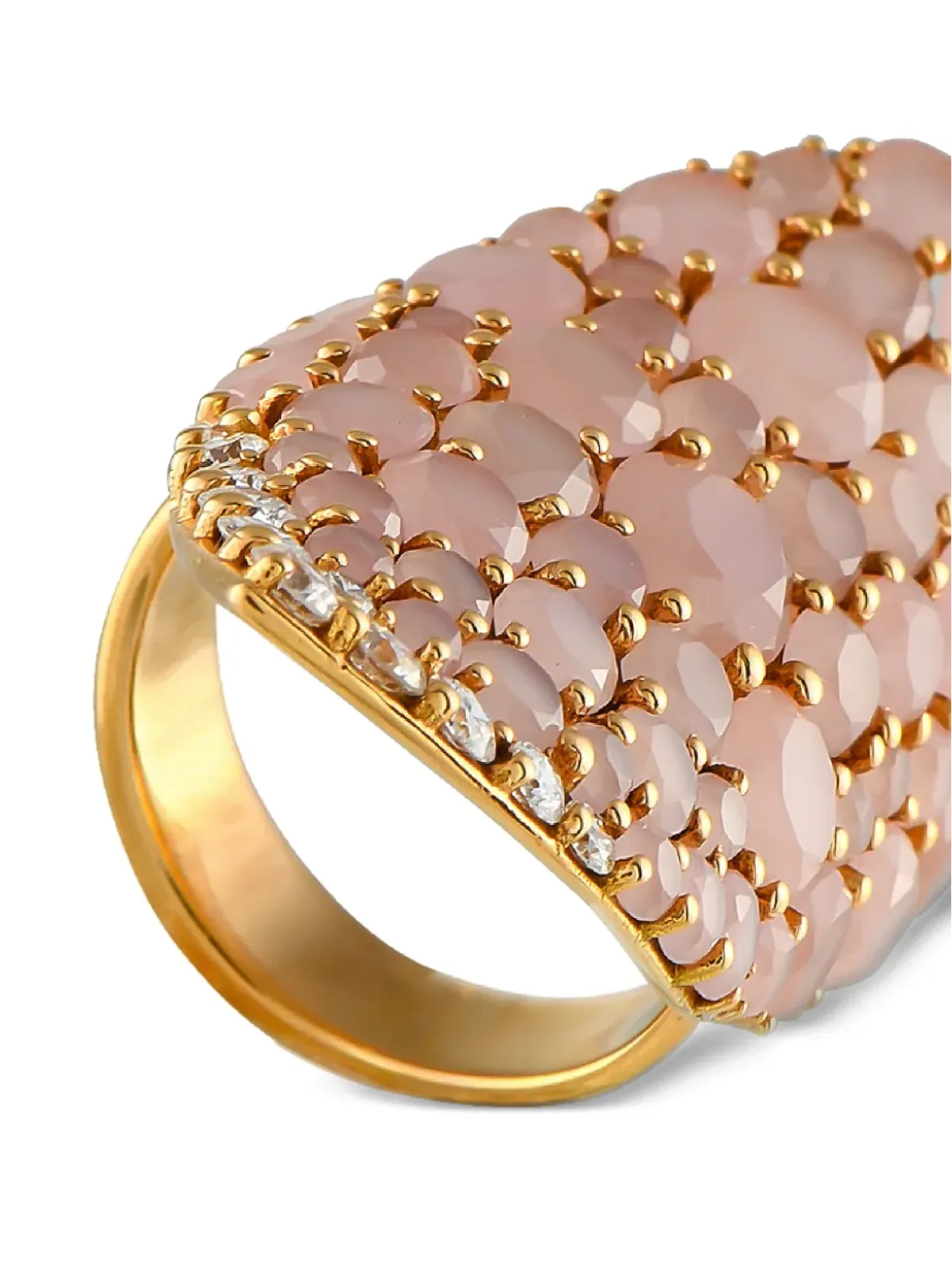 Pasquale Bruni ローズクォーツ リング 18K イエローゴールド - 画像3