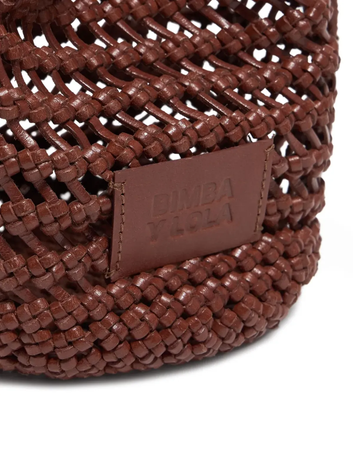 Bimba y Lola 編み込みレザーバケットバッグ - 画像5