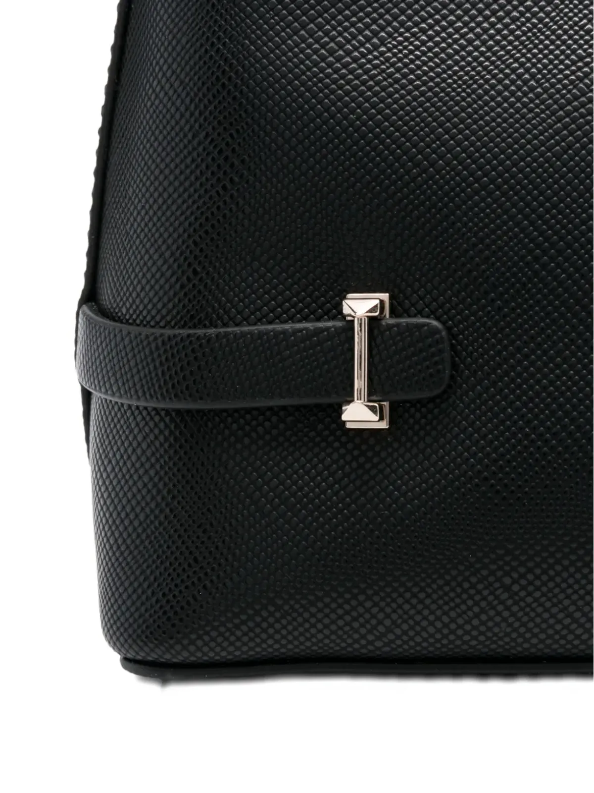 GUESS USA テクスチャードレザー ショルダーバッグ ブラック - 画像3