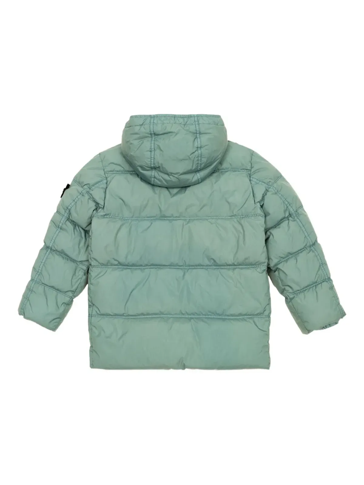 Stone Island Junior キルテッド ロゴパッチ ジャケット - 画像2