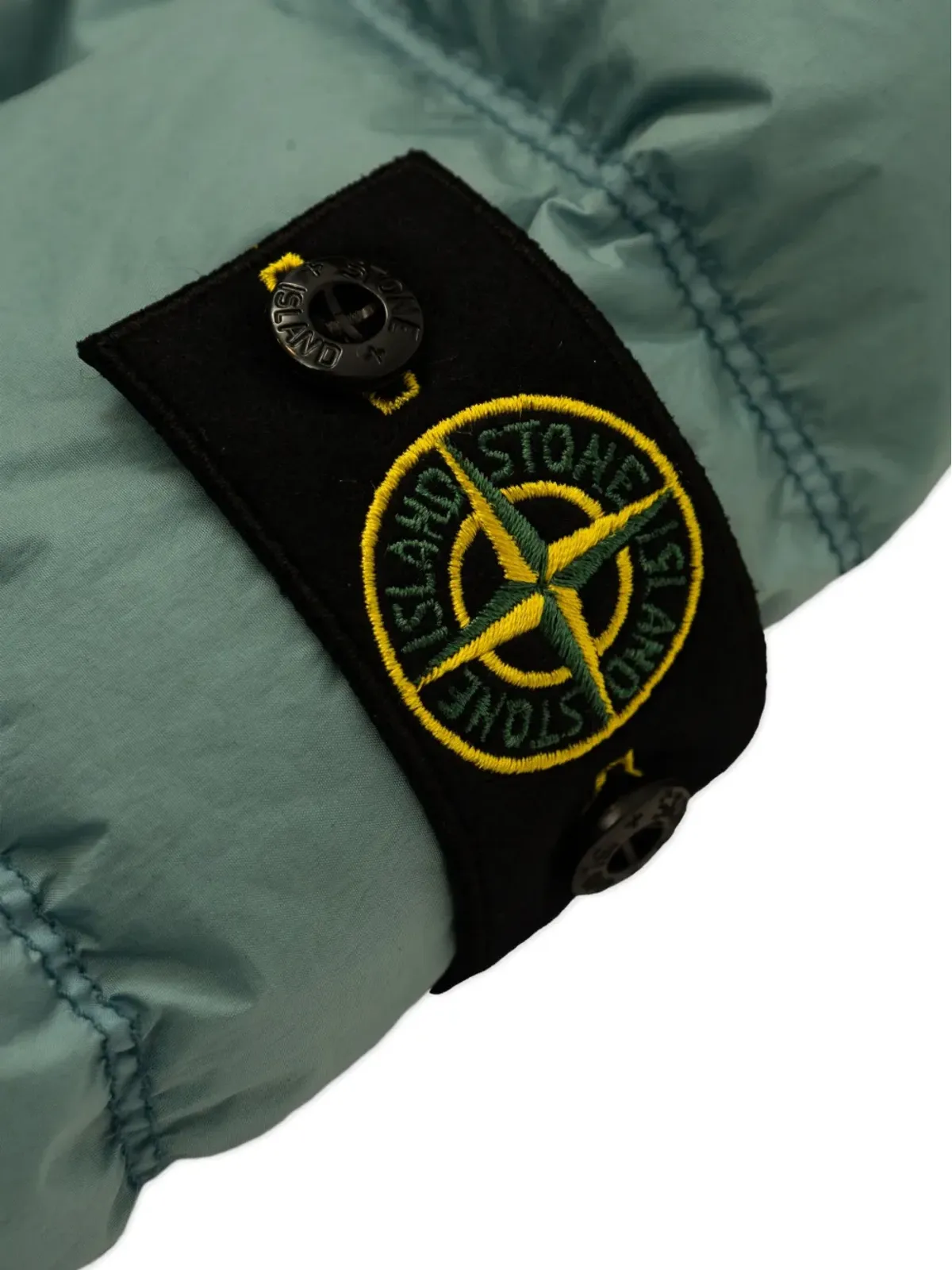 Stone Island Junior キルテッド ロゴパッチ ジャケット - 画像3